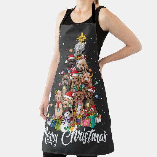 Labradoodles Christmas Tree Labradoodles Dog Lover Schort (Insitu)