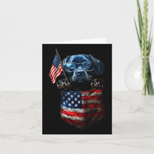 Labrador 4 juli in zak Amerika VS vlag Kaart