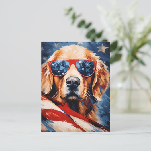 Labrador 4 juli Onafhankelijkheidsdag Briefkaart (Staand voorkant)
