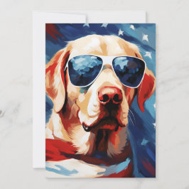 Labrador 4 juli Onafhankelijkheidsdag Feestdagenkaart