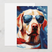 Labrador 4 juli Onafhankelijkheidsdag Feestdagenkaart (Voorkant / Achterkant)