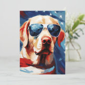 Labrador 4 juli Onafhankelijkheidsdag Feestdagenkaart (Staand voorkant)