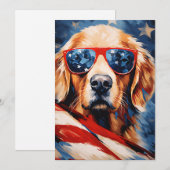 Labrador 4 juli Onafhankelijkheidsdag Feestdagenkaart (Voorkant / Achterkant)