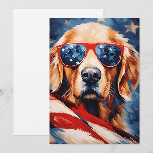 Labrador 4 juli Onafhankelijkheidsdag Feestdagenkaart (Voorkant / Achterkant)