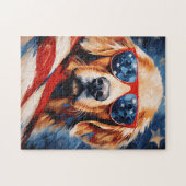 Labrador 4 juli Onafhankelijkheidsdag Legpuzzel (Horizontaal)