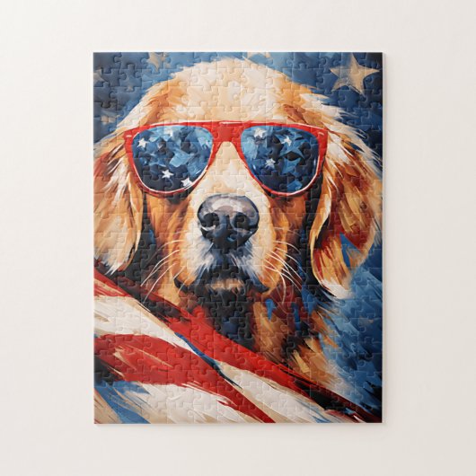 Labrador 4 juli Onafhankelijkheidsdag Legpuzzel (Verticaal)