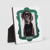 Labrador aangepast lijst patroonfoto fotoplaat (Voorkant)