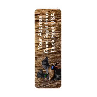Labrador Adresetiketten, Duck Hunting Address Etiket