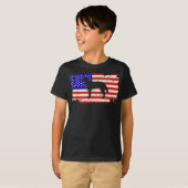 Labrador American Flag Hondenliefhebber Retriever  T-shirt (Voorkant volledig)