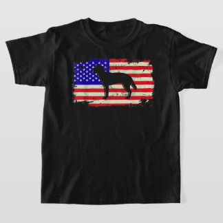 Labrador American Flag Hondenliefhebber Retriever  T-shirt