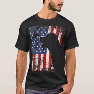 Labrador Amerikaanse Vlag USA Hond Cadeau Mannen V T-shirt