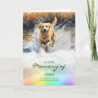 Labrador aquarel hond verlies sympathie kaart