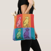 Labrador Art-kleurenblokken Tote Bag (Dichtbij)