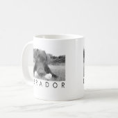 Labrador B&W Koffiemok (Voorkant links)