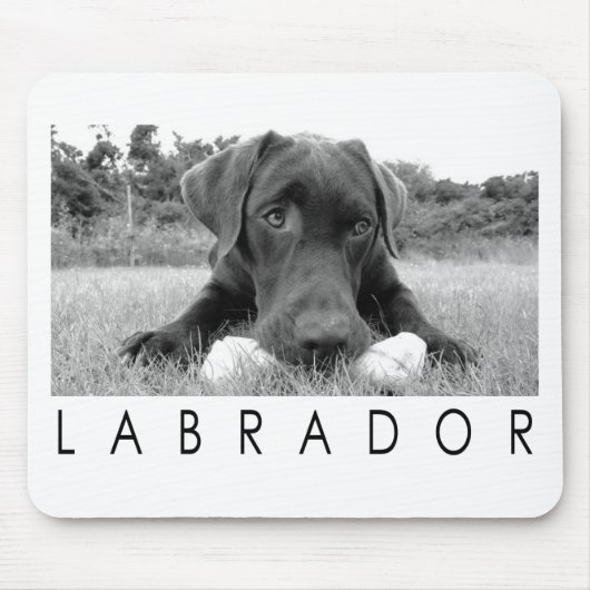 Labrador B&W Muismat (Voorkant)