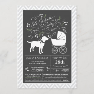 Labrador Baby Shower Geslacht Neutraal Lab Kaart