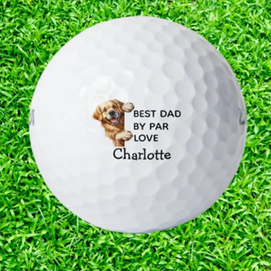 Labrador Best Dad Gift  Golfballen