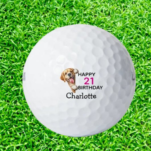 Labrador Birthday   Golfballen