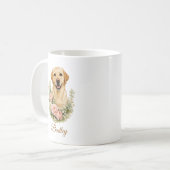 Labrador Bloemportret Koffiemok (Voorkant links)