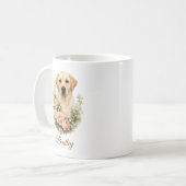 Labrador Bloemportret Koffiemok (Voorkant links)