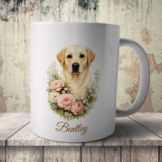 Labrador Bloemportret Koffiemok