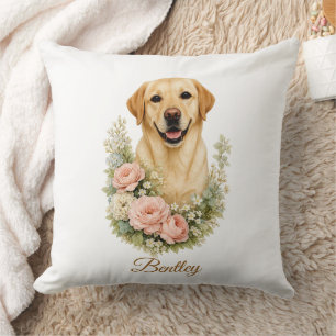 Labrador Bloemportret Kussen