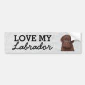 Labrador bumper sticker (Voorkant)