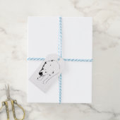 Labrador-cadeaubijslab, vrolijke afwerking cadeaulabel (Met Touw)