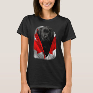 Labrador Canada Flag Dogs T-shirt