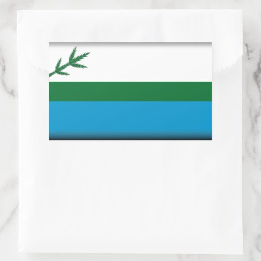Labrador (Canada)-vlag Rechthoekige Sticker (Tas)