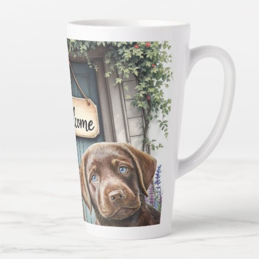 Labrador Ceramic Latte Mug Latte Mok (Rechts)