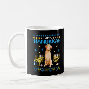 Labrador Chanukah Jewish Ugly Hanukkah Sweater Paj Koffiemok