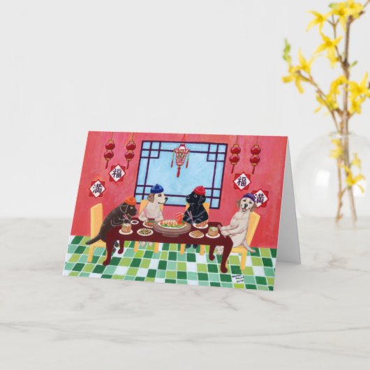 Labrador Chinese Restaurant Kaart (Gele Bloem)