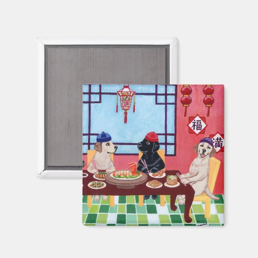 Labrador Chinese Restaurant Magneet (Voorkant / Achterkant)