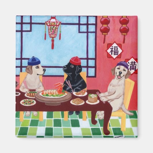 Labrador Chinese Restaurant Magneet (Voorkant)