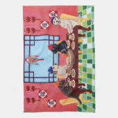 Labrador Chinese restaurantschilderijen Theedoek (Verticaal)