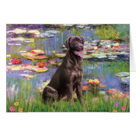 Labrador (Chocolade) - Waterlelies 2