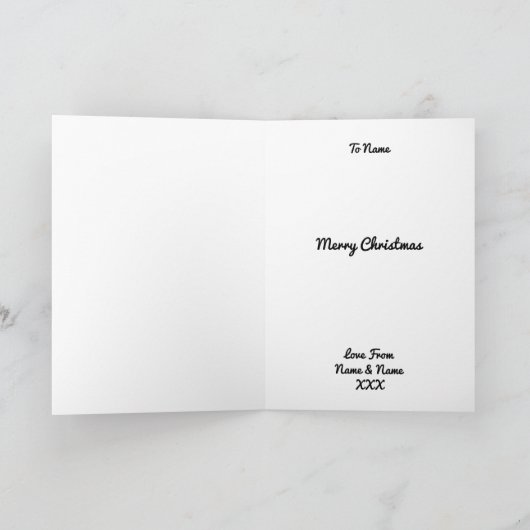 Labrador Chocolate Retriever Dog Kerstmis Feestdagen Kaart (Binnen)