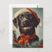 Labrador Christmas Briefkaart (Voorkant / Achterkant)