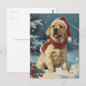 Labrador Christmas Briefkaart (Voorkant / Achterkant)