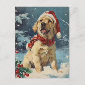 Labrador Christmas Briefkaart (Voorkant)