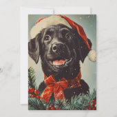 Labrador Christmas Feestdagenkaart (Voorkant)