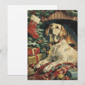 Labrador Christmas Feestdagenkaart (Voorkant / Achterkant)