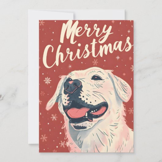 Labrador Christmas Feestdagenkaart (Voorkant)