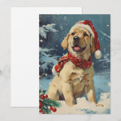 Labrador Christmas Feestdagenkaart (Voorkant / Achterkant)