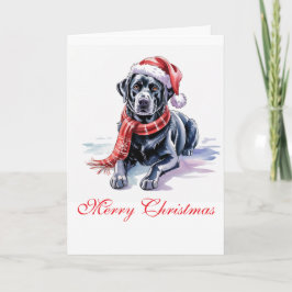 Labrador Christmas Greeting Card Kaart