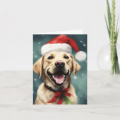Labrador Christmas Kaart (Voorkant)