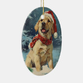 Labrador Christmas Keramisch Ornament (Rechts)