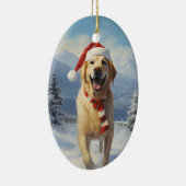 Labrador Christmas Keramisch Ornament (Rechts)