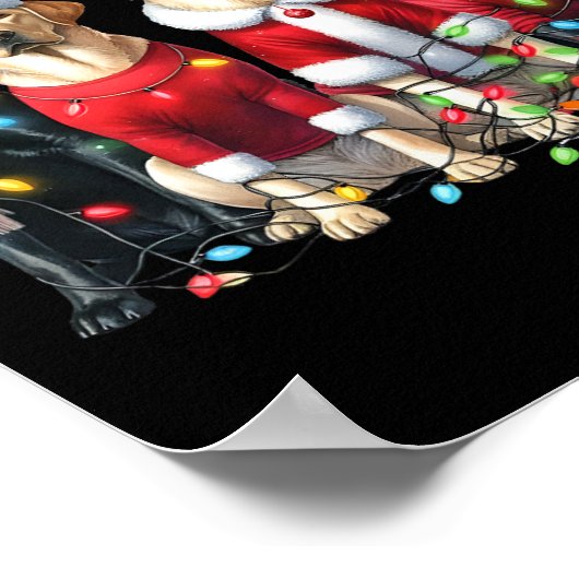 Labrador Christmas Poster (Hoek)